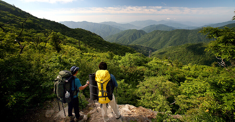 韓国の山の写真